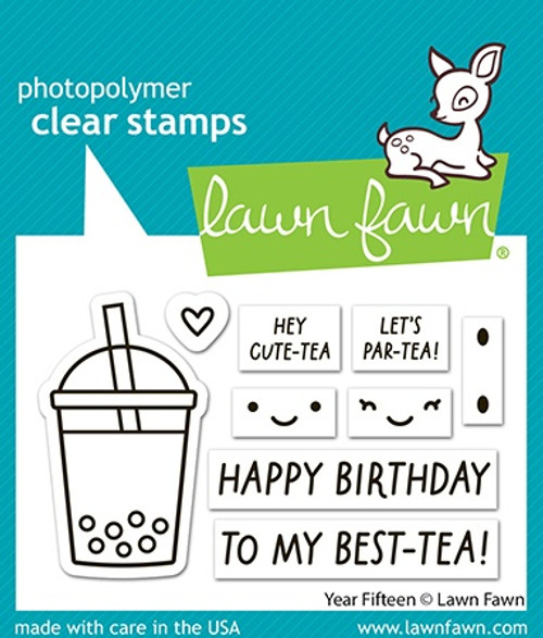 3 Pack - Lawn Fawn Clear Stamps 3"X2"-Year Fifteen - 5A0030R3-1H25R - 783385672290