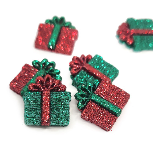 6 Pack - Dress It Up Holiday Embellishments-Small Glitter Presents - DIUHLDAY-4978 6 Pack - Dress It Up Holiday Embellishments-Small Glitter Presents - DIUHLDAY-4978