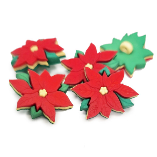 6 Pack - Dress It Up Holiday Embellishments-Red Poinsettias - DIUHLDAY-2951 - 787117512519