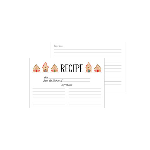 3 Pack - Echo Park Recipe Cards 4"X6"-Have A Holly Jolly Christmas - 5A0030LR-1H22N - 810179811136