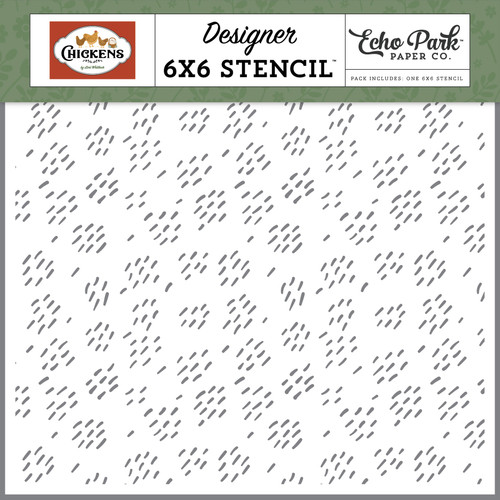 3 Pack - Chickens Stencil 6"X6"-Scattered Seeds - 5A0030K6-1H21C - 810179818241 3 Pack - Chickens Stencil 6"X6"-Scattered Seeds - 5A0030K6-1H21C - 810179818241