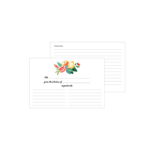 3 Pack - Echo Park Recipe Cards 4"X6"-Fruit Stand - 5A0030LP-1H214 - 810179811129