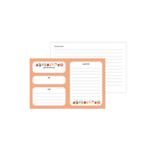 3 Pack - Echo Park Recipe Cards 4"X6"-Fruit Stand - 5A0030LP-1H214 3 Pack - Echo Park Recipe Cards 4"X6"-Fruit Stand - 5A0030LP-1H214
