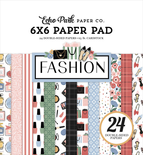 3 Pack - Echo Park Double-Sided Paper Pad 6"X6"-Fashion - 5A0030BZ-1H1XR