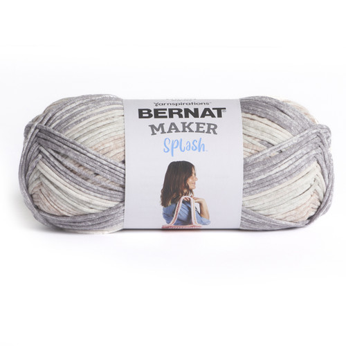 2 Pack - Bernat Maker Splash Yarn-Concrete - 5A002Z48-1H195 - 057355560079
