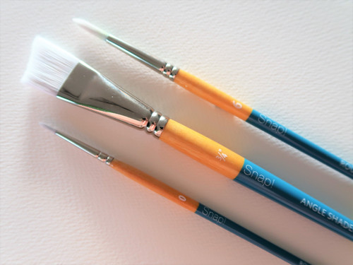 2 Pack - Princeton Snap! Golden Taklon Short Handle Brush-Round Size 6 - 5A002ZNT-1H12X