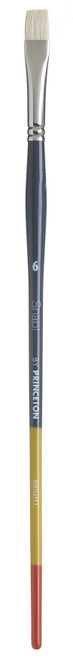 2 Pack - Princeton Snap! Natural Bristle Long Handle Brush-Bright Size 6 - 5A002ZMY-1H13P - 757063970084