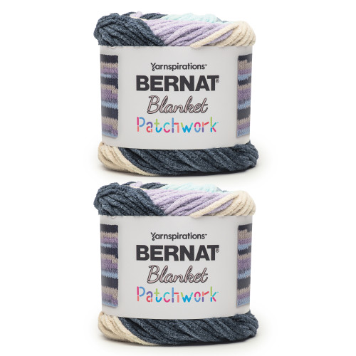 2 Pack - Bernat Blanket Patchwork Yarn-Fresh Laundry - 5A002Z44-1H1B9