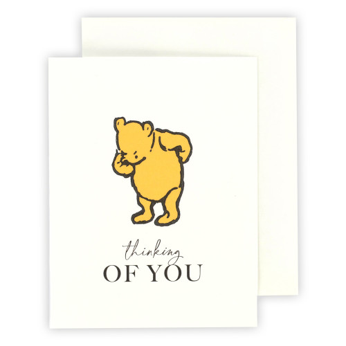 6 Pack - Echo Park Winnie The Pooh Greeting Card 1/Pkg-Thinking Of You - 5A0030MF-1H24H - 810179819958