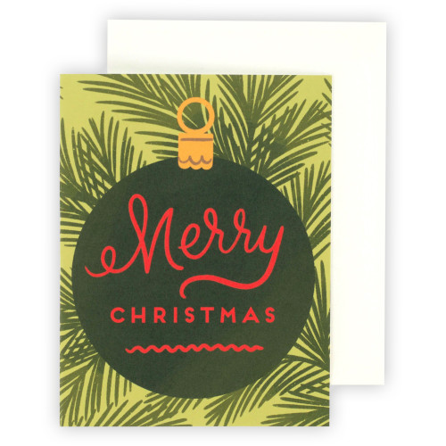 6 Pack - Echo Park Greeting Card 1/Pkg-Merry Christmas Ornament - 5A0030MV-1H24J - 810192594634