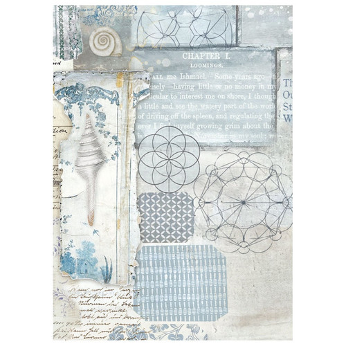 2 Pack - Stamperia Assorted Rice Paper Backgrounds A6 8/Sheets-Silent Sea - 5A002XGT-1GYF8