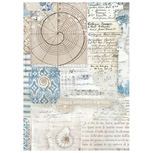2 Pack - Stamperia Assorted Rice Paper Backgrounds A6 8/Sheets-Silent Sea - 5A002XGT-1GYF8