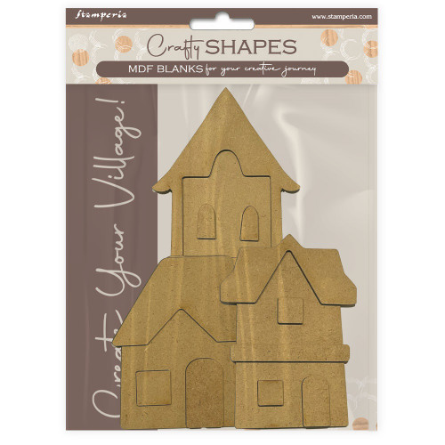3 Pack - Stamperia Crafty Shapes-Silent Sea House Landscape - 5A002XHF-1GYFP - 5993110043218
