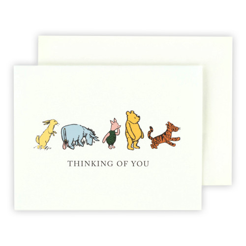 6 Pack - Echo Park Winnie The Pooh Greeting Card 1/Pkg-Thinking Of You - 5A0030MG-1H24M - 810179819965