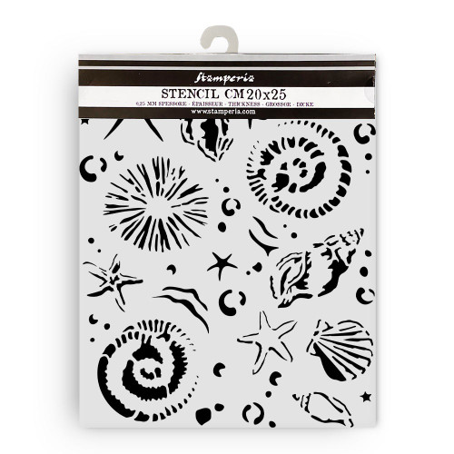 2 Pack - Stamperia Stencil 7.87"X9.84" -Silent Sea Starfish - 5A002XHV-1GYFW - 5993110043010