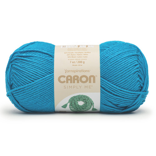 2 Pack - Caron Simply Me Yarn-Blue Topaz - 5A002X8W-1GY8B - 057355560567