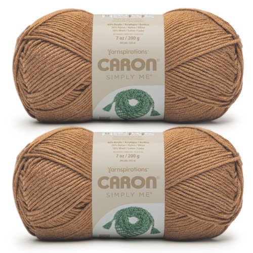 2 Pack - Caron Simply Me Yarn-Caramel Heather - 5A002X8W-1GY9G 2 Pack - Caron Simply Me Yarn-Caramel Heather - 5A002X8W-1GY9G