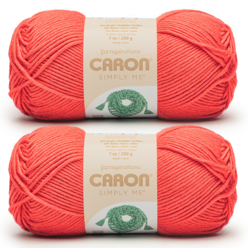 2 Pack - Caron Simply Me Yarn-Ruby - 5A002X8W-1GY91