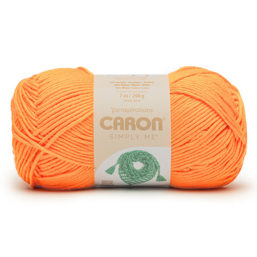 2 Pack - Caron Simply Me Yarn-Lively Mandarin - 5A002X8W-1GY92 - 057355560529