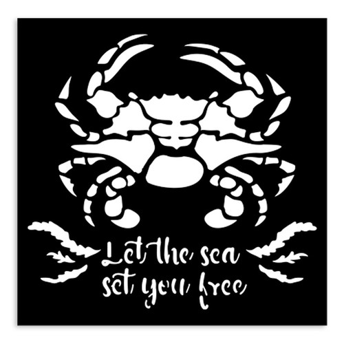 3 Pack - Stamperia Stencil 4.72"X 4.72"-Silent Sea Crab - 5A002XGF-1GYGB