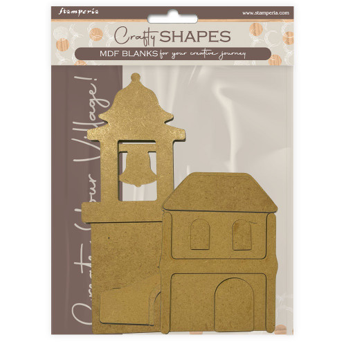 3 Pack - Stamperia Crafty Shapes-Silent Sea Bell Tower & Bridge Landscape - 5A002XH8-1GYH2 - 5993110043225