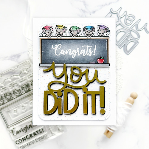 Lawn Fawn Clear Stamps 4"X6"-Simply Celebrate Graduation - 5A0030QD-1H24W Lawn Fawn Clear Stamps 4"X6"-Simply Celebrate Graduation - 5A0030QD-1H24W