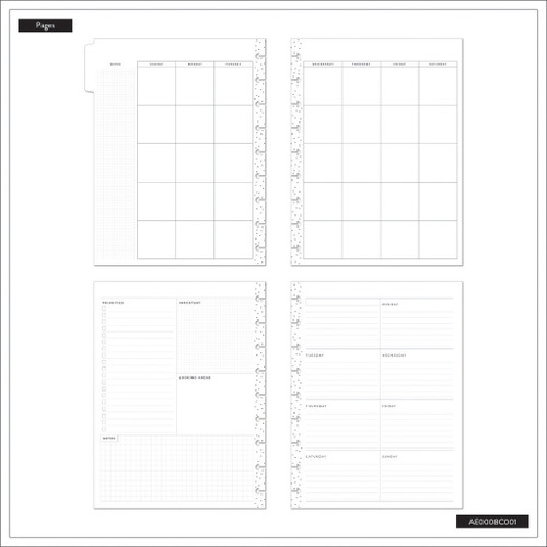 Happy Planner 6-Month Undated Modern Craft Extension Pack-Classic - 5A002X3W-1GY3J