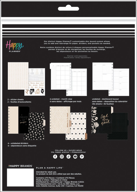 Happy Planner 6-Month Undated Modern Craft Extension Pack-Classic - 5A002X3W-1GY3J