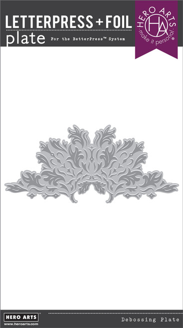 Hero Arts Letterpress & Foil Plate-Lavish Flourish, Lovely - 5A00313N-1H2P1 - 085700946315