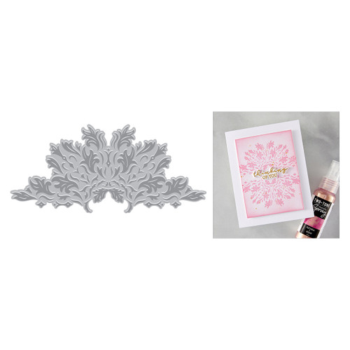 Hero Arts Letterpress & Foil Plate-Lavish Flourish, Lovely - 5A00313N-1H2P1