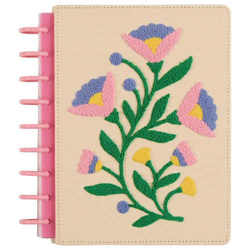 Happy Planner Chenille Embroidery 12-Month Planner-Bloom & Glow; Jul '25 - Jun '26 - 5A002X2W-1GY3F