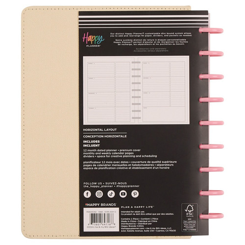 Happy Planner Chenille Embroidery 12-Month Planner-Bloom & Glow; Jul '25 - Jun '26 - 5A002X2W-1GY3F Happy Planner Chenille Embroidery 12-Month Planner-Bloom & Glow; Jul '25 - Jun '26 - 5A002X2W-1GY3F