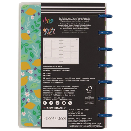 Happy Planner Mini 12-Month Disc Bound Planner-Whimsical Seasons; Jul '25 Jun '26 5A002X59-1GY3K