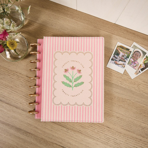 Happy Planner Velvet Classic 12-Month Disc Bound Planner-Cottage Charm; Jul '25 Jun '26 5A002X3D-1GY42