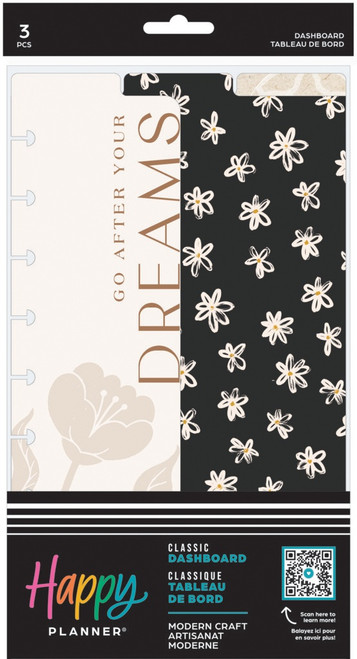 Happy Planner Classic Dashboard 3/Pkg-Modern Craft - 5A002X69-1GY43 - 673807696013