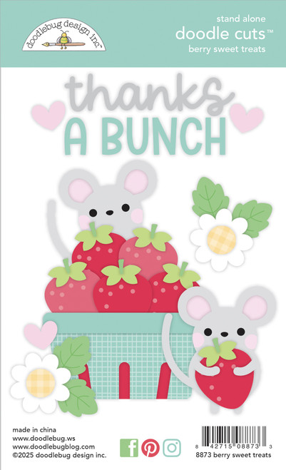 Doodlebug Doodle Cuts Dies-Berry Sweet Treats, Berry Sweet - 5A00311C-1H2KN - 842715088733