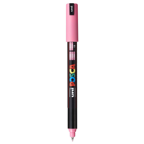 POSCA 1MR Paint Marker X-Fine Metal Tip 0.7mm-Pink - PC-1MR-1H2PS - 4902778089842