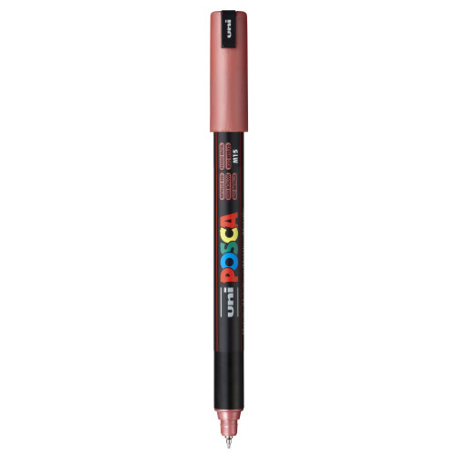 POSCA 1MR Paint Marker X-Fine Metal Tip 0.7mm-Metallic Red - PC-1MR-1H2PF - 4902778089903
