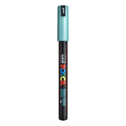 POSCA 1MR Paint Marker X-Fine Metal Tip 0.7mm-Metallic Green - PC-1MR-1H2PX