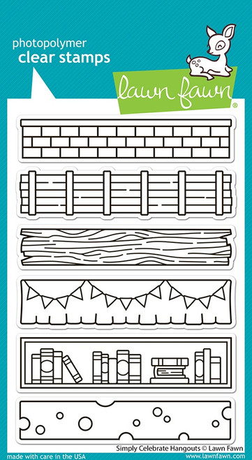 Lawn Fawn Clear Stamps 4"X6"-Simply Celebrate Hangouts - 5A0030QW-1H252 - 783385672405