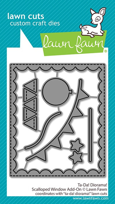 Lawn Cuts Custom Craft Die-Ta-Da! Diorama! Scalloped Window Add-On - 5A0030Q4-1H253 - 783385672214