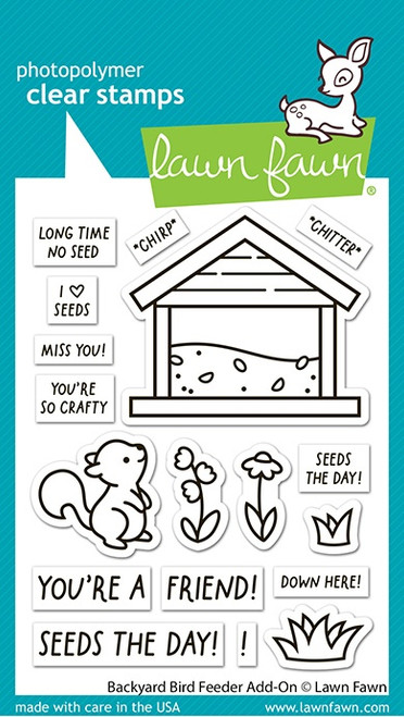 Lawn Fawn Clear Stamps 3"X4"-Backyard Bird Feeder Add-On - 5A0030Q3-1H254 - 783385672467