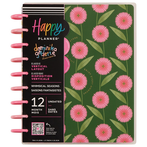 Happy Planner 12-Month Undated Classic Disc Bound Planner-Whimsical Seasons - 5A002X4X-1GY1G - 673807704961