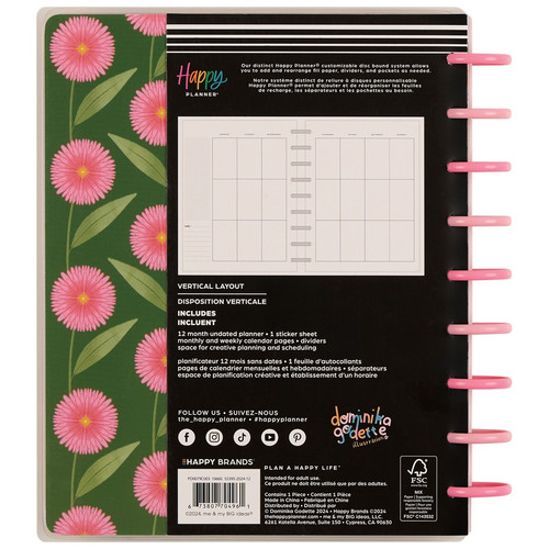 Happy Planner 12-Month Undated Classic Disc Bound Planner-Whimsical Seasons - 5A002X4X-1GY1G