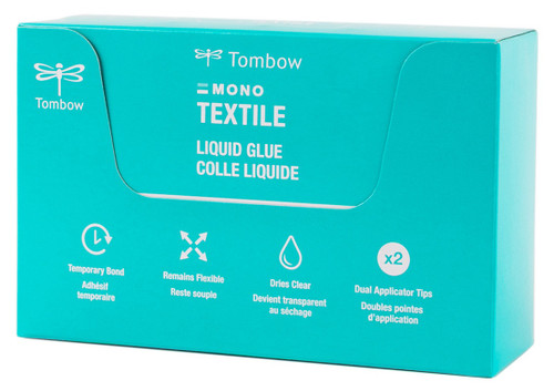 Tombow MONO Textile Liquid Glue Open Stock W/Display Box-25g Each, 10 Pieces - 5A0030RG-1H26G
