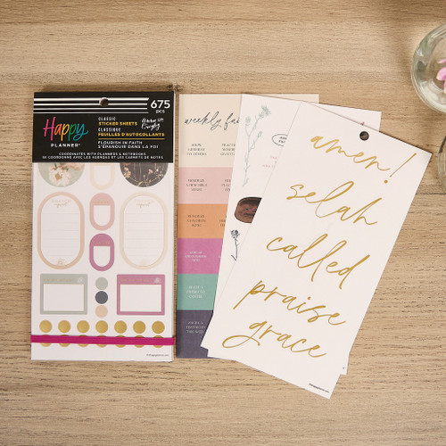 Happy Planner Sticker Value Pack 30/Sheets-Flourish In Faith - 5A002X3M-1GY1S Happy Planner Sticker Value Pack 30/Sheets-Flourish In Faith - 5A002X3M-1GY1S