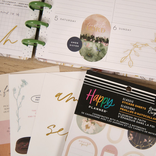 Happy Planner Sticker Value Pack 30/Sheets-Flourish In Faith - 5A002X3M-1GY1S Happy Planner Sticker Value Pack 30/Sheets-Flourish In Faith - 5A002X3M-1GY1S