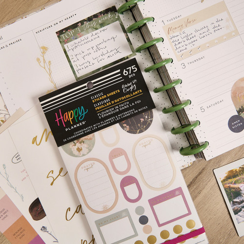 Happy Planner Sticker Value Pack 30/Sheets-Flourish In Faith - 5A002X3M-1GY1S Happy Planner Sticker Value Pack 30/Sheets-Flourish In Faith - 5A002X3M-1GY1S