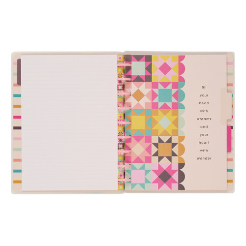 Happy Planner Classic Disc Bound Notebook-Happy Patchwork - 5A002X47-1GY29 Happy Planner Classic Disc Bound Notebook-Happy Patchwork - 5A002X47-1GY29