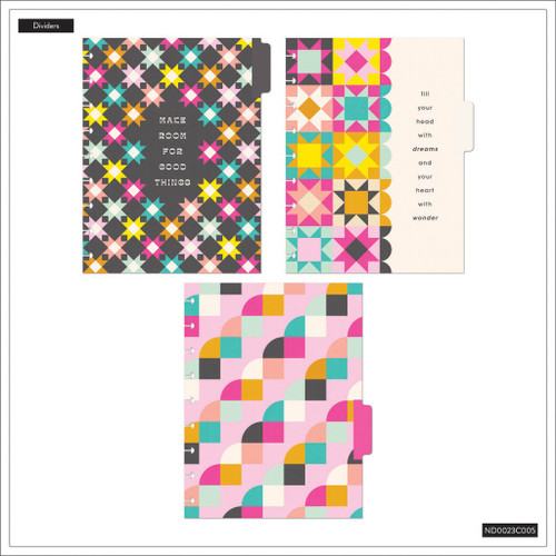 Happy Planner Classic Disc Bound Notebook-Happy Patchwork - 5A002X47-1GY29 Happy Planner Classic Disc Bound Notebook-Happy Patchwork - 5A002X47-1GY29